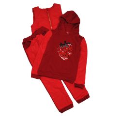Костюм 7294 для девочки красный