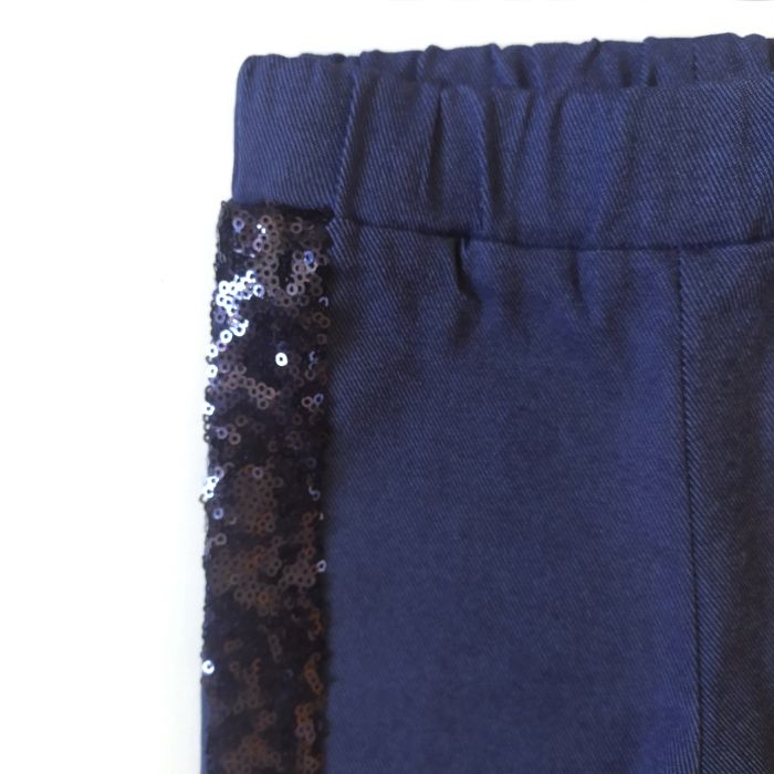 Штани для дівчинки 01282 темно-сині