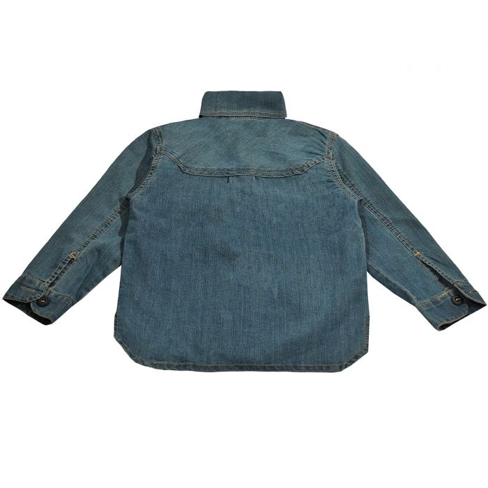 Джинсовая рубашка на мальчика Одягайко 1702
