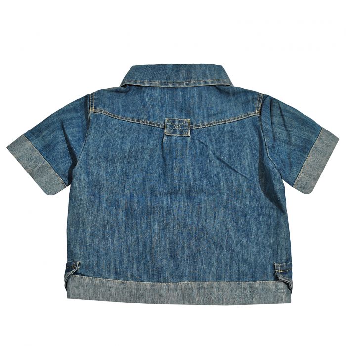 Джинсовая рубашка на мальчика Одягайко 1706