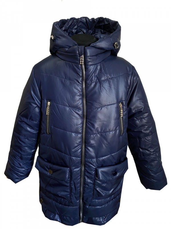 Куртка зимняя 20004 для девочки синего цвета.