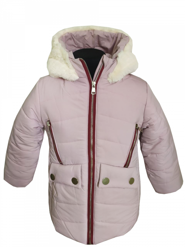 Куртка зимняя для девочки 20102 лилового цвета.