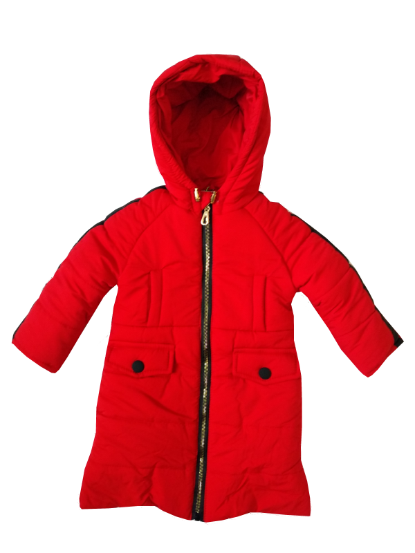 Куртка зимняя для девочки 20104 красного цвета