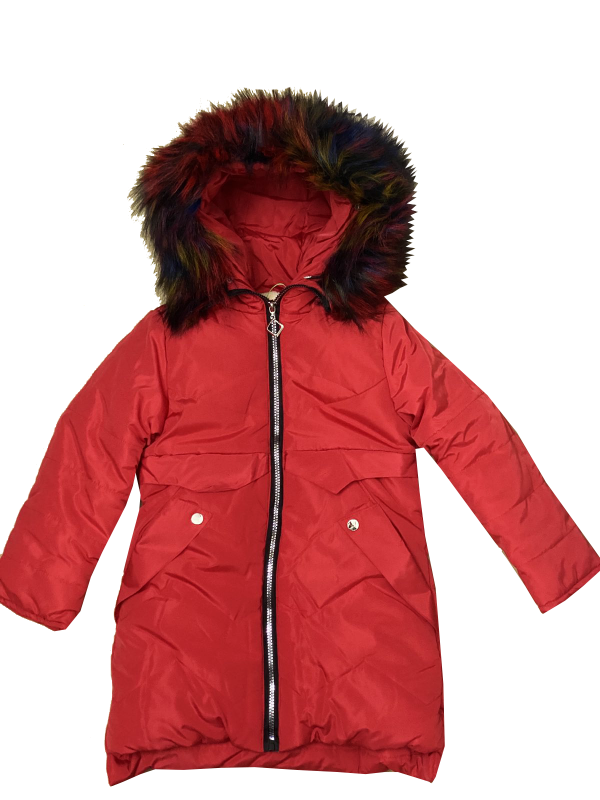 Куртка зимняя 20318 красного цвета.