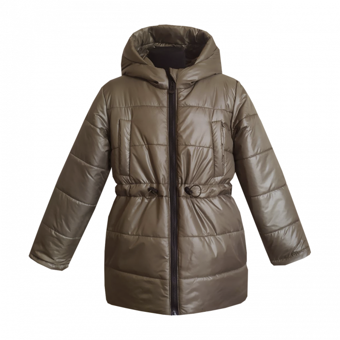 Зимняя куртка на девочку 20532 коричневого цвета
