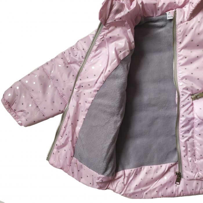 Куртка демисезонная для девочки 22334 розового цвета.