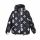 Куртка для дівчини демісезонна 22718 чорного кольору з принтом