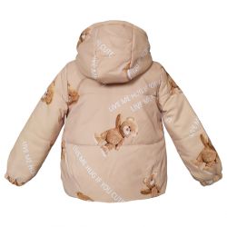 Куртка демисезонная 22795 бежевого цвета