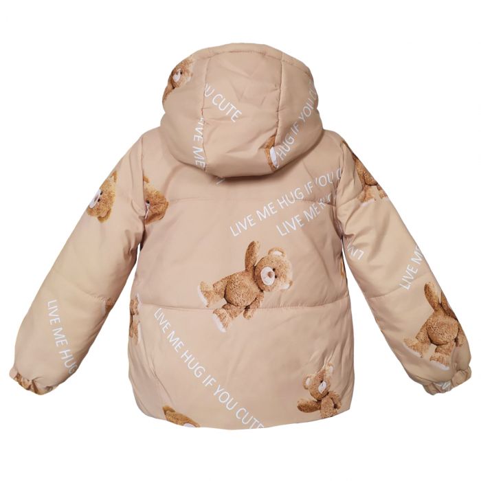 Куртка демисезонная 22795 бежевого цвета