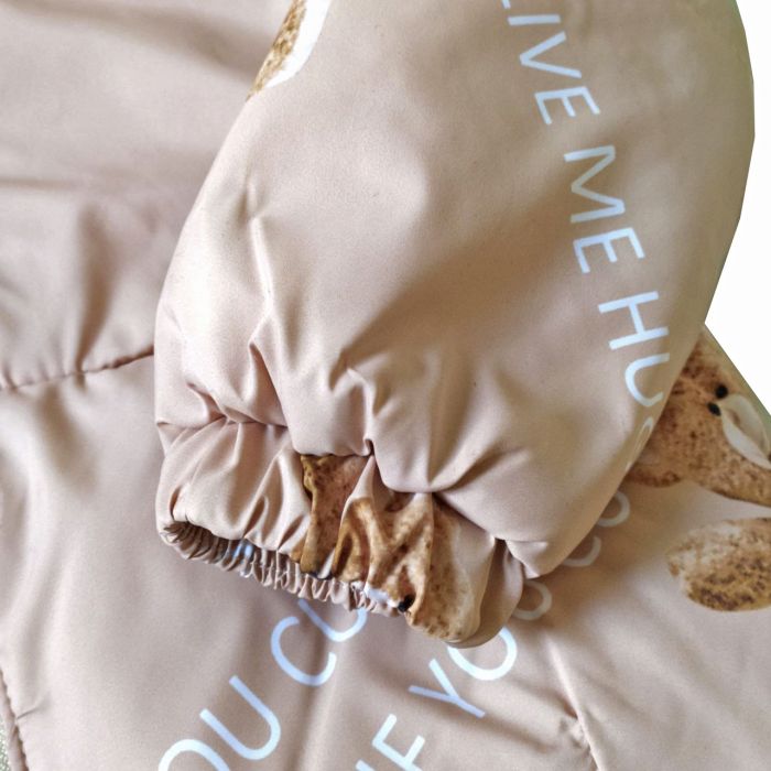 Куртка демисезонная 22795 бежевого цвета