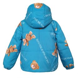 Куртка демисезонная  22795 голубого цвета