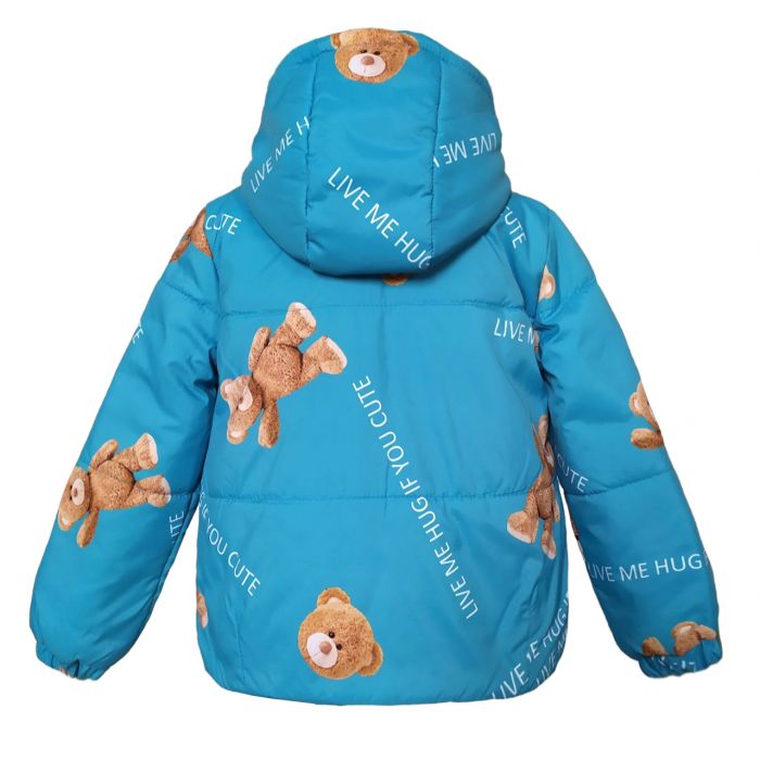 Куртка демисезонная  22795 голубого цвета