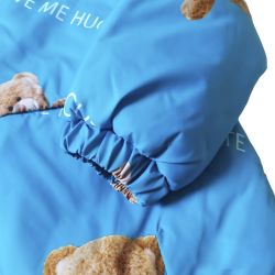 Куртка демисезонная  22795 голубого цвета