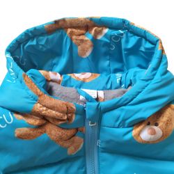 Куртка демисезонная  22795 голубого цвета