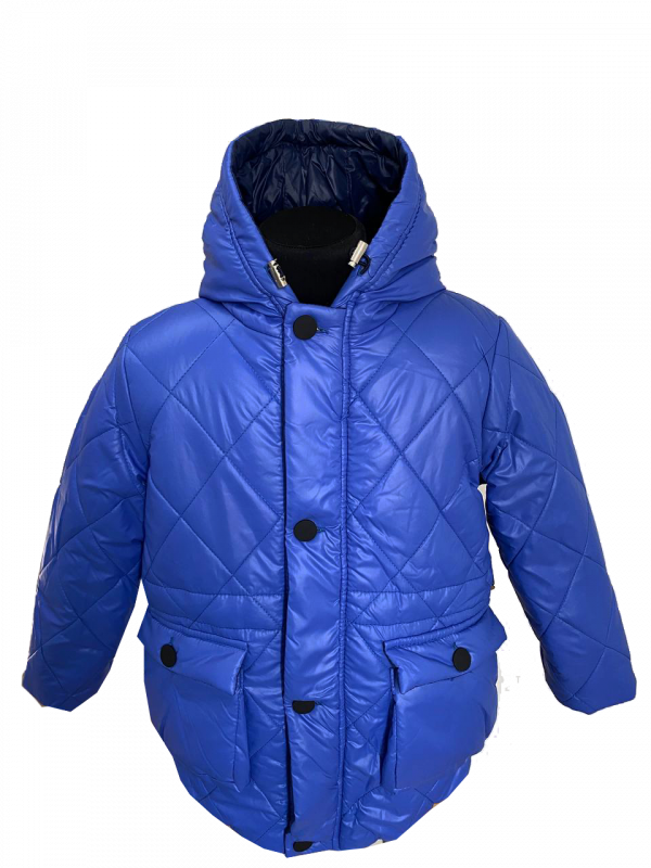 Куртка зимова 2774 для дівчинки синього кольору