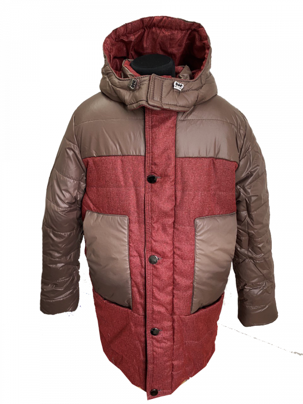 Куртка зимняя 2777 для мальчика красного цвета.
