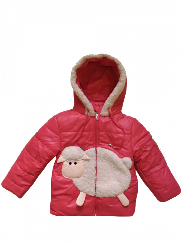 Куртка зимова 2829 для дівчинки рожевого кольору