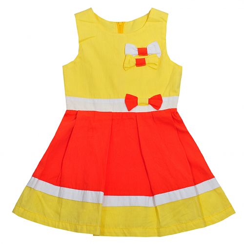 Сарафан 4034 жовто-червоний