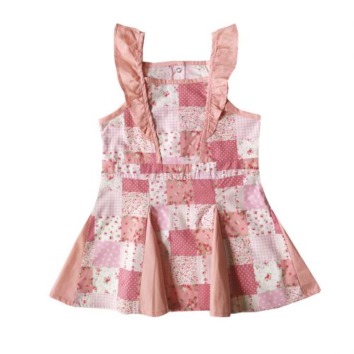 Сарафан літній для дівчинки 493 кольорового принту