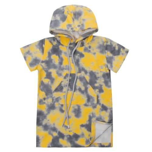 Сукня 555195 жовто-сіра