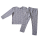Піжама для дівчаток 555364-555365  сірого кольору з принтом