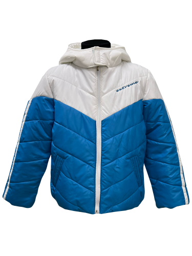 Куртка демисезонная 2611 бело-голубая