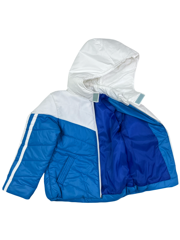 Куртка демисезонная 2611 бело-голубая