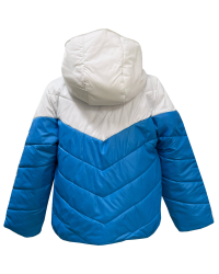 Куртка демисезонная 2611 бело-голубая