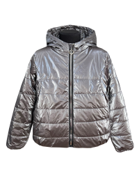 Куртка демісезонна 22546 сірого кольору