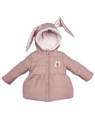 Куртка зимняя 20593 пудрового цвета