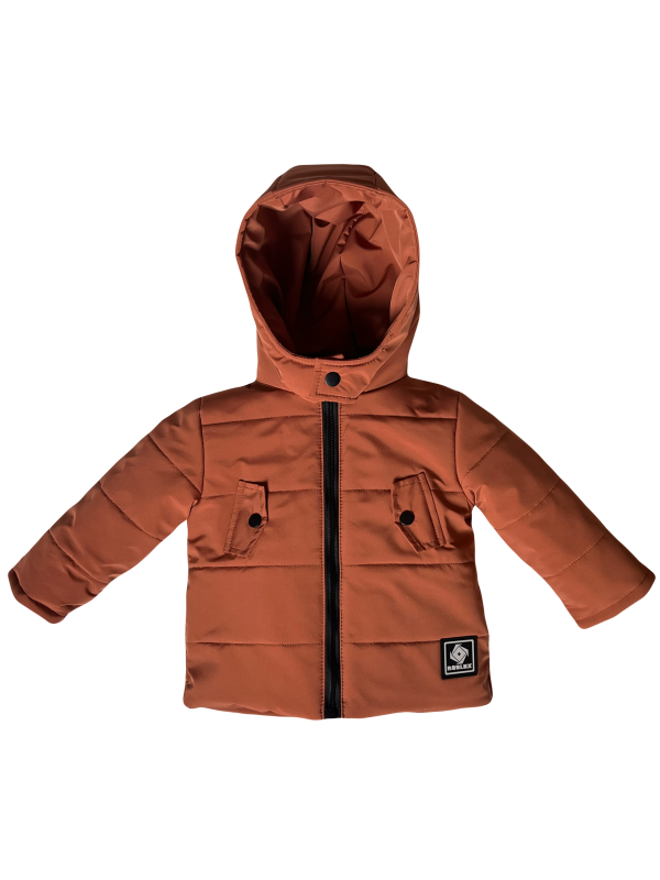 Куртка зимняя 20598 терракотового цвета