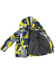 Куртка зимняя 20557 желто-серая