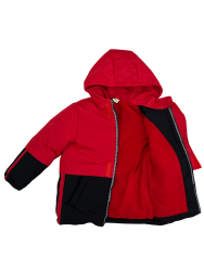 Куртка зимняя 20487 красно-черная