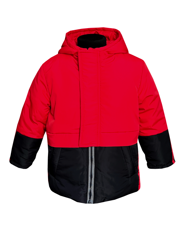 Куртка зимняя 20487 красно-черная