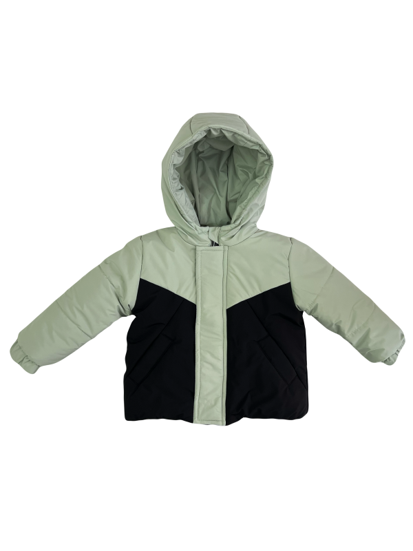 Куртка зимняя 20566 мятно-черная