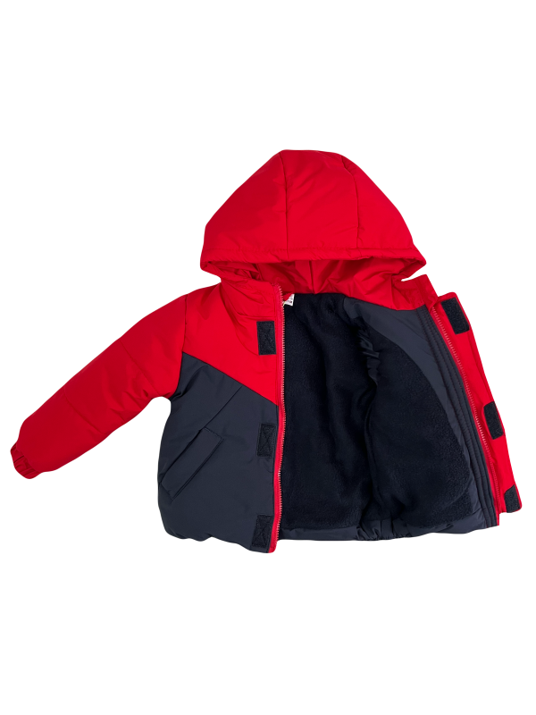 Куртка зимняя 20566 красно-синяя