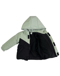 Куртка зимняя 20566 мятно-черная