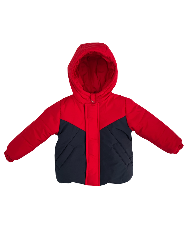 Куртка зимняя 20566 красно-синяя