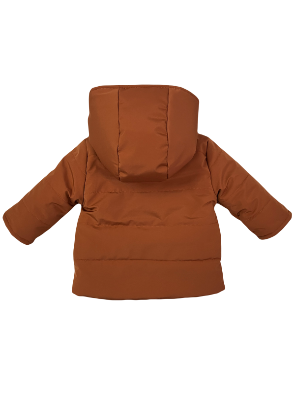 Куртка зимняя 20598 терракотового цвета