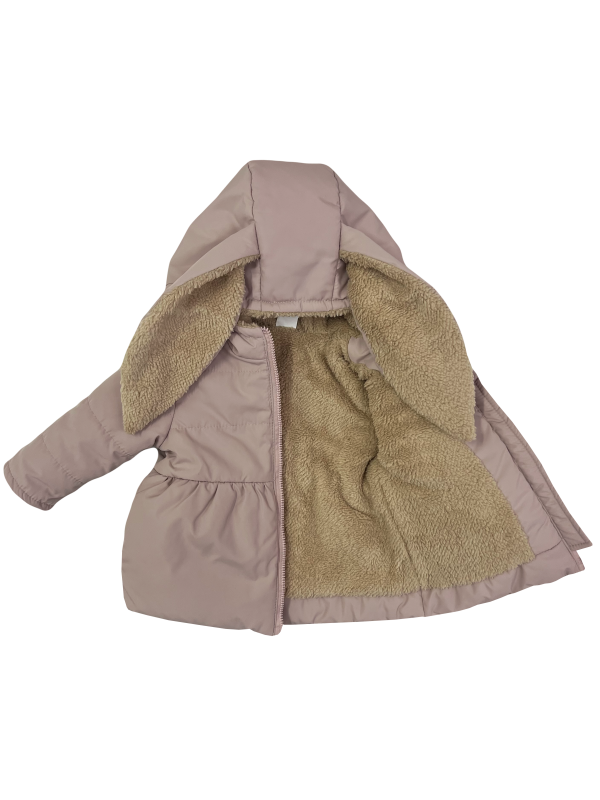 Куртка зимняя 20593 пудрового цвета