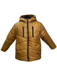 Куртка зимняя 20546 горчичного цвета