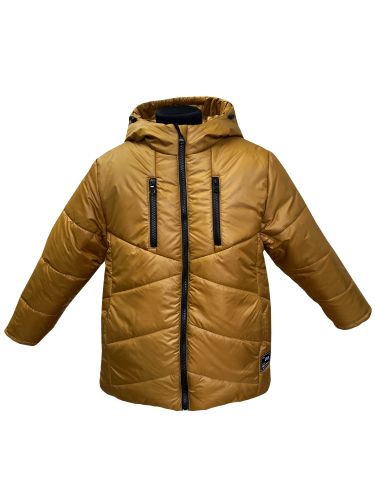 Куртка зимняя 20546 горчичного цвета