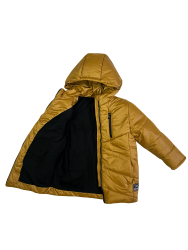 Куртка зимняя 20546 горчичного цвета