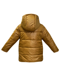 Куртка зимняя 20546 горчичного цвета